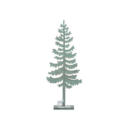ALBERO LEGNO VERDE C/CERVO MET. 49929M