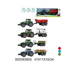 TRATTORE E RIMORCHIO CON LUCI E SUONI