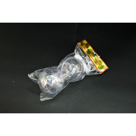 SFERA 8CM SET 2PZ TRASPARENTE APRIBILE