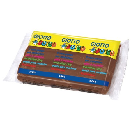 PLASTILINE FILA 500GR MARRONE