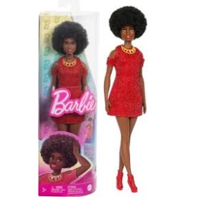 BARBIE FASHIONISTAS CON VESTITO ROSSO