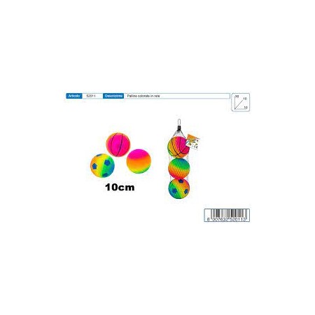 TRIS PALLINE COLORATE