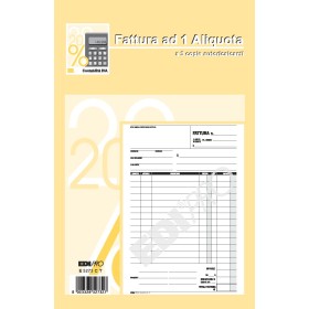 BLOCCHI FATTURA 1 ALIQUOTA 23X15 3COP. E5273CT