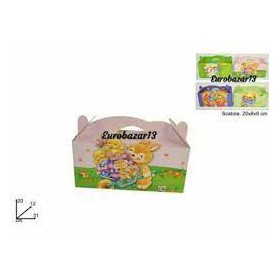 SCATOLA REGALO 3D SOGG. PASQUALI 31X13X12