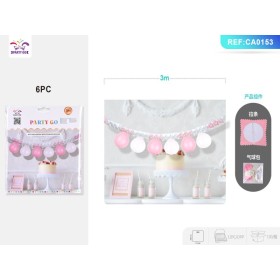 STRISCIA DECORATIVA CON 6 PALLONCINI