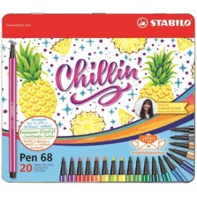 SCATOLA METALLO PEN 68 ANANAS 20PZ