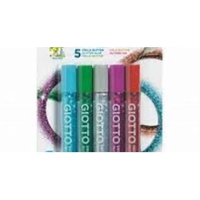 BLISTER COLLE GLITTER GIOTTO STRASS X 5