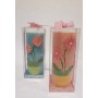 CANDELE CILINDRO C/FIORI - 01660014