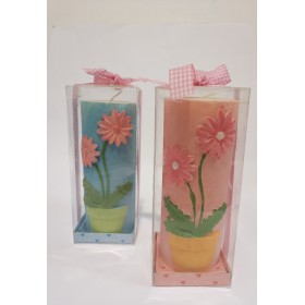 CANDELE CILINDRO C/FIORI - 01660014