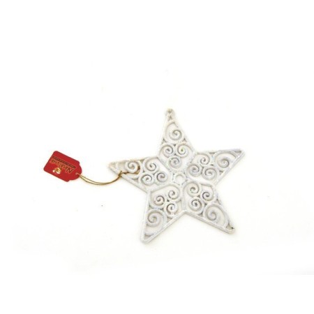 STELLA GLITTERATA BIANCA 23CM