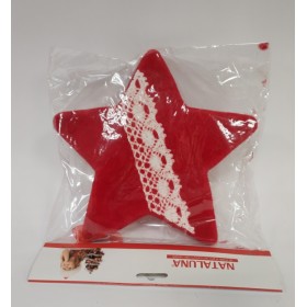 APP.STELLA 20CM DECORATA ROSSO