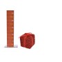 APP.PACCO REGALO 8X8CM BRILLANT ROSSO