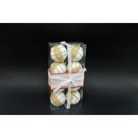 BOX 8 SFERE 7CM LINE ORO