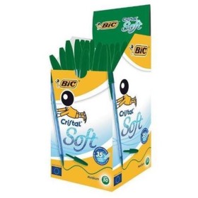 BIRO BIC CRISTAL SOFT VERDE PZ.50