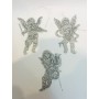 SET 3 ANGELI GLITTER 10CM ARG. - 04680110