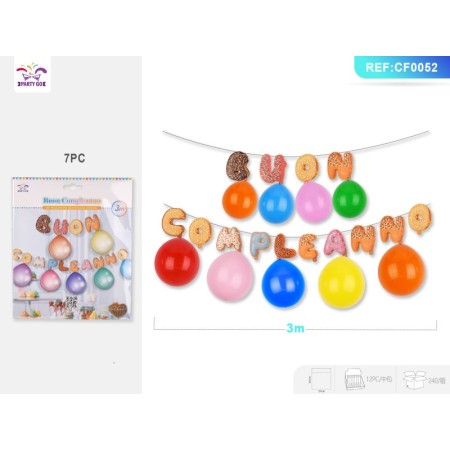 STRISCIA DECORATIVA BUON COMPLEANNO