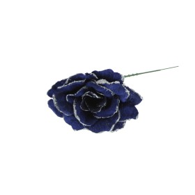 ROSA GAMBO CORTO 18CM BLU