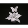 PIANTINA STELLA FARFALLA ARGENT 20CM