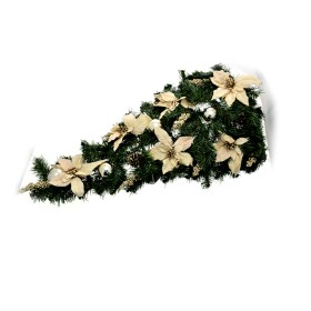 ALBERO DA PARETE 100CM STELLA C/SFERE ORO