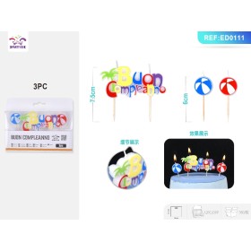 CANDELA BUON COMPLEANNO 7.5CM