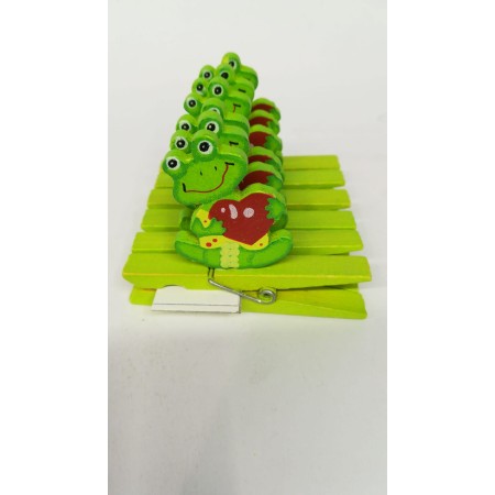 BOX 6 MOLLETTINE RANE LEGNO 7 CM.