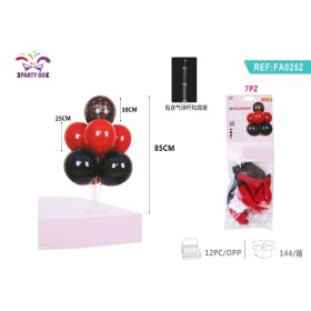 SET PALLONCINI ROSA NERO 85CM
