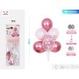 SET PALLONCINI ROSA TRASPARENTE85CM