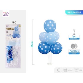 SET PALLONCINI PUNTIN BLU 85CM