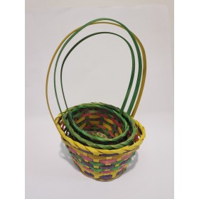 SET 4 CESTI OVALI INTRECCIATI