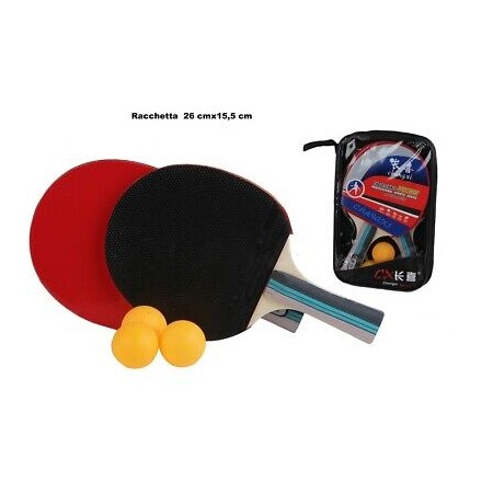 RACCHETTE PING PONG C/CUSTODIA