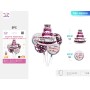 SET PALLONCINI MYLAR PARTY TORTA HAPPY