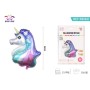 PALLONCINO ALLUMINIO UNICORNO COLORE
