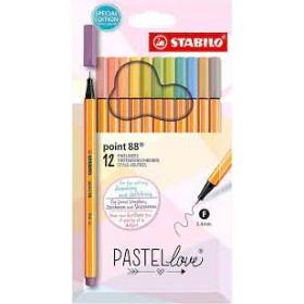 BIRO STABILO POINT 88 PASTELLOVE PZ.12