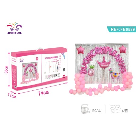 SET PALLONCINI PRINCE CORONA BUON COMPLEANNO