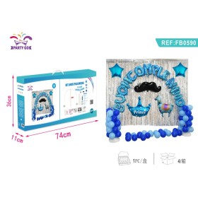 SET PALLONCINI PRINCE CORONA BUON COMPLEANNO