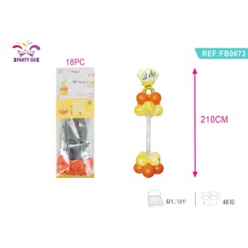 SET PALLONCINI MYLAR DIAMANTE 210CM