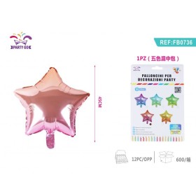 PALLONCINI PER DECORAZIONI STELLA COLORE