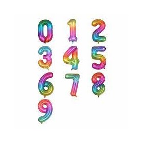 PALLONCINO MYLAR COLORE NUMERO 9 CM 80