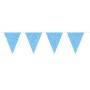 FLAGBANNER GLITTER AZURE BLUE 6MTR QS