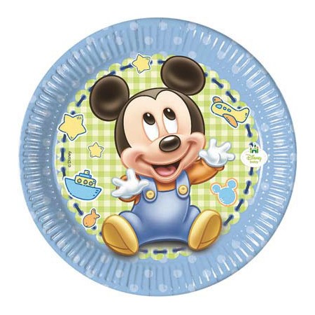 PIATTO 20 CM 8 PZ * BABY MICKEY Q