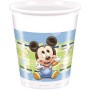 BICCHIERE PLAST. 8 PZ * BABY MICKEY Q