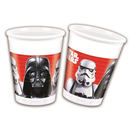 BICCHIERE PLAST. 8 PZ *STAR WARS FINAL BATTLEQ