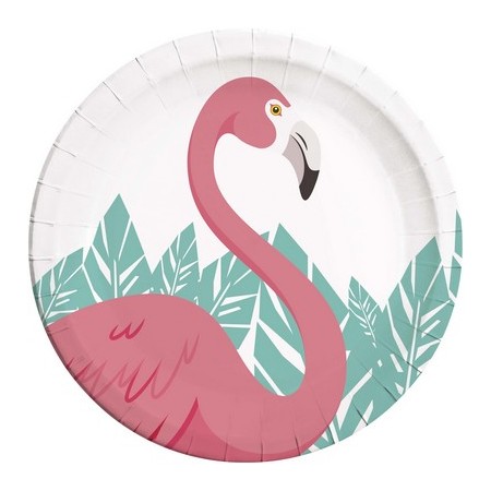 PIATTO 23 CM 8 PZ * FLAMINGO Q