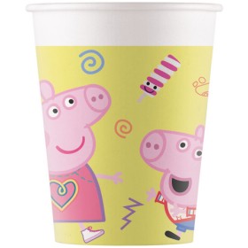 BICCHIERE CARTA 8 PZ * PEPPA PIG MESSY Q