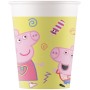 BICCHIERE CARTA 8 PZ * PEPPA PIG MESSY Q