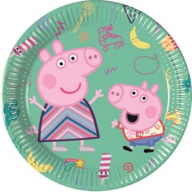 PIATTO 20 CM 8 PZ * PEPPA PIG MESSY Q