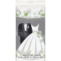 SILVER WEDDING PLSTC TBLCVR QS