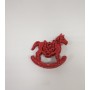 ADDOBBO CAVALLO  A DONDOLO CM.10 ROSSO