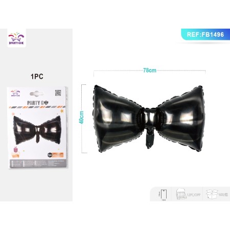 PALLONCINI MYLAR FARFALLA UOMO NERO 40X78