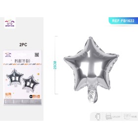 PALLONCINI MYLAR STELLA ARGENTO CM.25